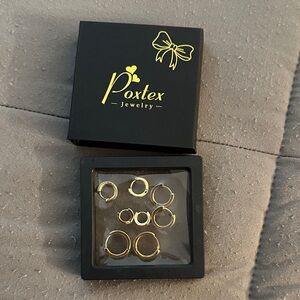 Gold Hoop Earring Set